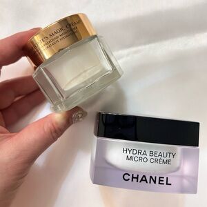 Chanel & Charlotte Tilbury hydrating face cream bundle